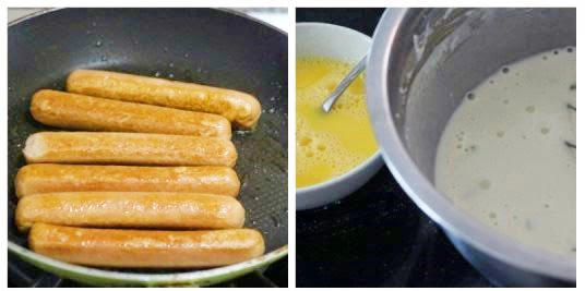 Thưởng thức bánh pancake trứng cuộn xúc xích dễ làm - 1