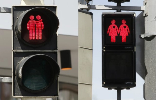 Tín hiệu đèn giao thông đồng giới ở vienna - 1