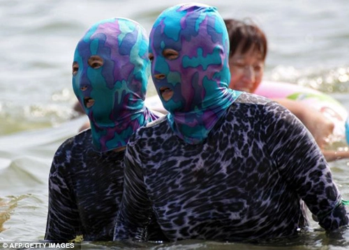 Trung quốc mặt nạ chống nắng độc lạ hút chị em phụ nữ - 1