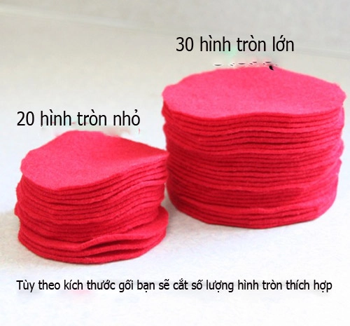 Tự làm gối hoa hồng trang trí phòng khách - 4