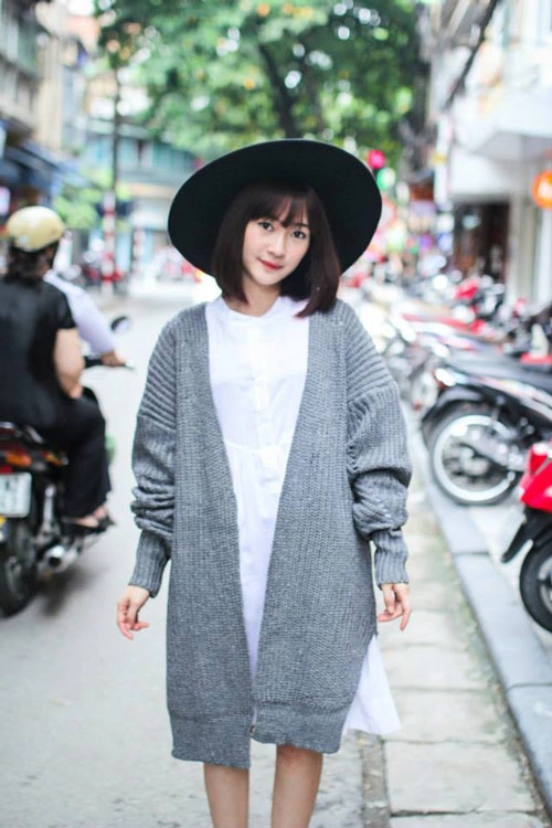 Tư vấn thời trang chân ngắn vẫn xinh với cardigan dáng dài - 2