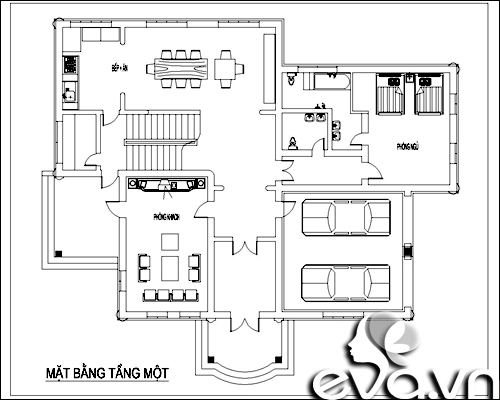 Ước ao xây 320m2 nhà mái dốc sành điệu - 1