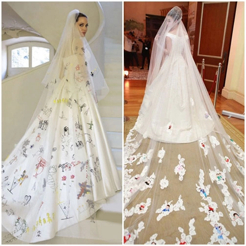 Váy cưới ngân khánh mượn ý tưởng từ angelina jolie - 5