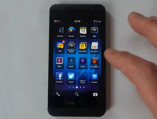 Video dùng thử blackberry z10 xuất hiện trước ngày ra mắt - 1