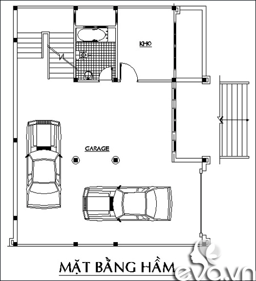 Xây nhà 120m2 đẹp xinh hút mắt - 1