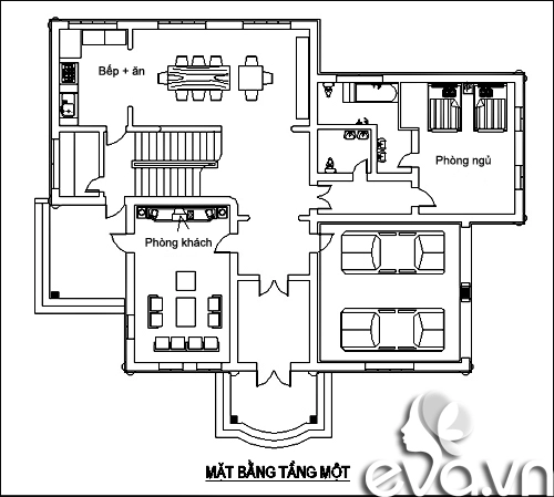 Xây nhà hơn 300m2 hiện đại sang trọng - 1