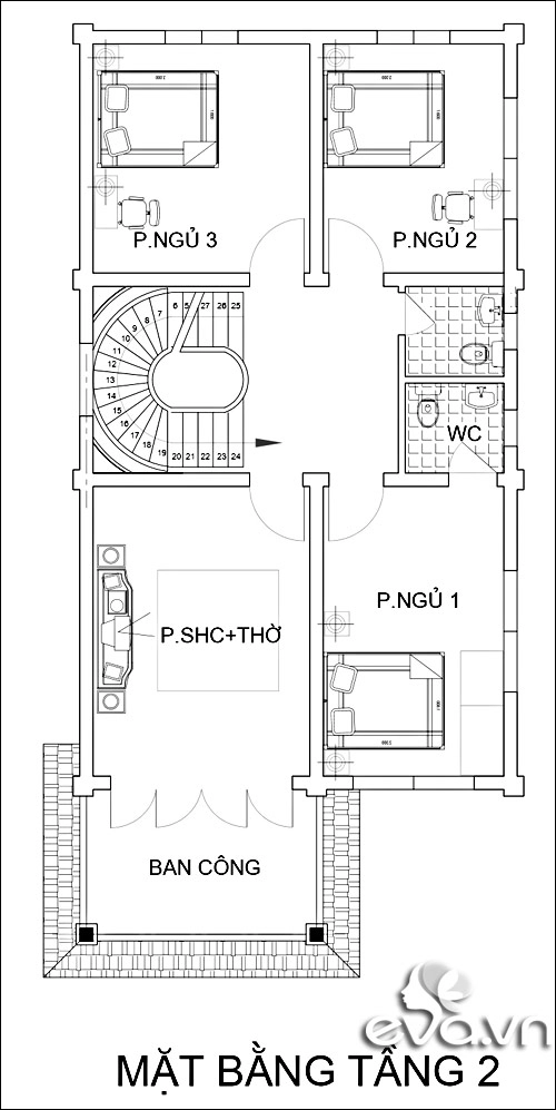 Xây nhà phố 84m2 đẹp lung linh - 2