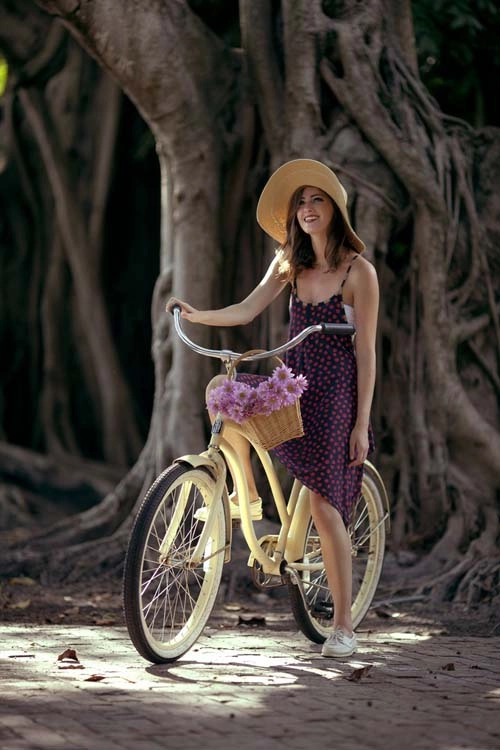 Xe đạp thời trang Ben Xanh  Đỏ  Điện máy HOÀNG LONG