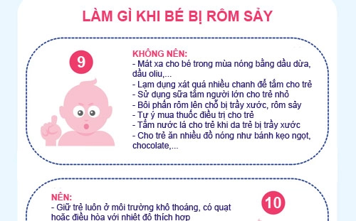 Infographics xử bay rôm sảy mùa hè cho bé - 5