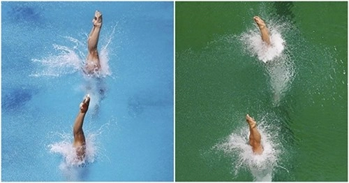 Kinh hoàng với sự thật nước bể bơi olympic chuyển thành màu xanh lá - 2