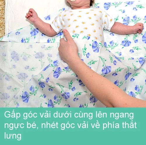 Mẹ khéo quấn tã bé yêu ngủ ngon - 4