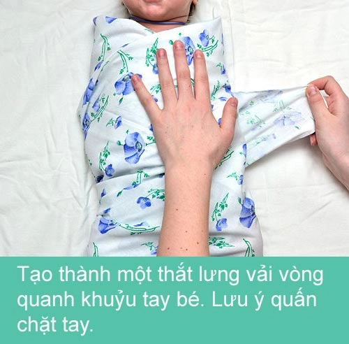 Mẹ khéo quấn tã bé yêu ngủ ngon - 8