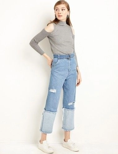 Quần jeans 2 màu xu hướng mới cực chất trong mùa hè - 3