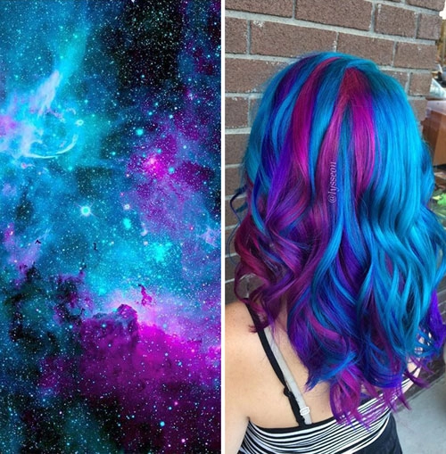 sang chảnh hơn với mốt tóc nhuộm galaxy đầy màu sắc - 5