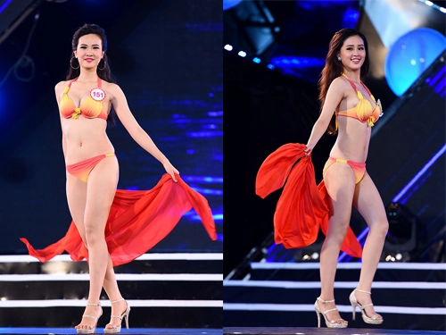  18 thí sinh hoa hậu miền bắc thiêu đốt sân khấu với bikini - 3