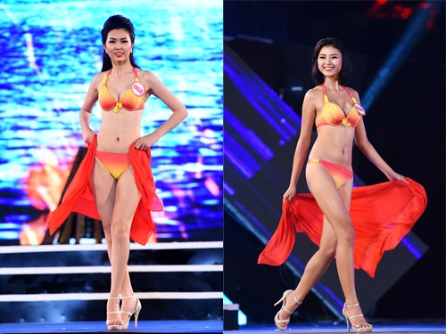  18 thí sinh hoa hậu miền bắc thiêu đốt sân khấu với bikini - 1