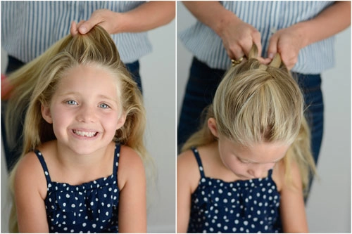 2 kiểu tóc búi cho bé gái cute - 8