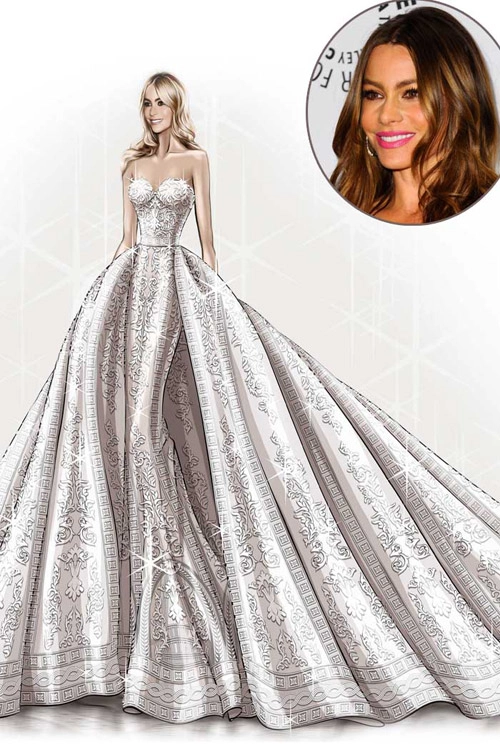 7 bộ váy cưới đẹp như ngôn tình của sao năm 2015 - 1