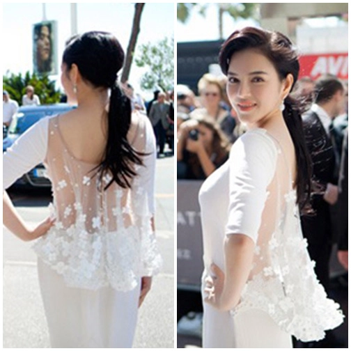 Bóc mác váy hàng hiệu của lý nhã kỳ tại cannes 2013 - 6