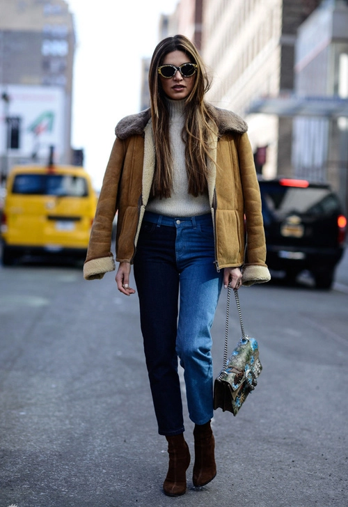 Cách mặc jeans cực chất cho phái đẹp xứ lạnh - 5