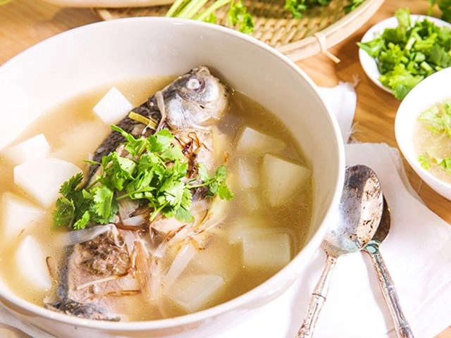 Canh cá củ cải thơm ngon nóng hổi - 7