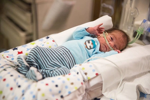 Em bé chào đời từ bụng người mẹ đã chết não gần 2 tháng - 1