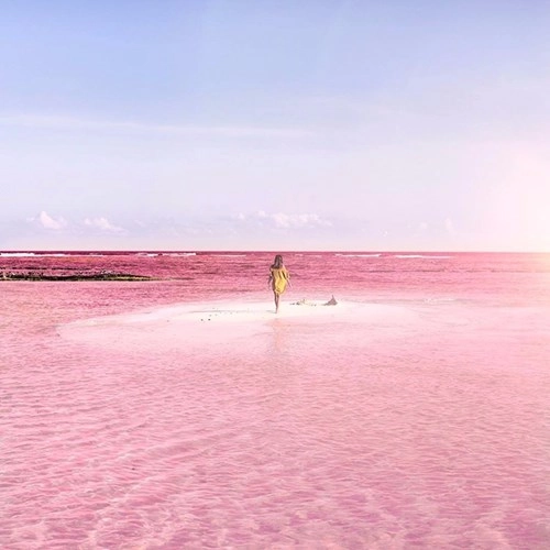 Hồ nước màu hồng tuyệt đẹp khiến giới trẻ thay nhau chụp ảnh - 1