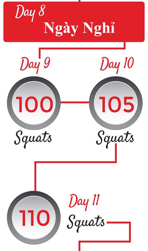 Lịch trình 30 ngày thay đổi vóc dáng với squats - 4