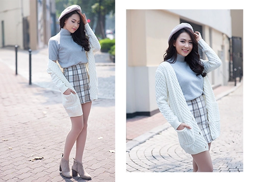 Nữ công sở sành điệu với cardigan hot nhất thu đông 2015 - 9