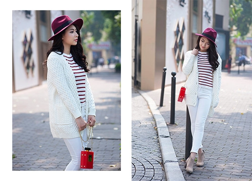 Nữ công sở sành điệu với cardigan hot nhất thu đông 2015 - 14