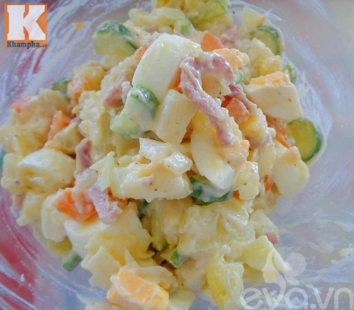 Salad trứng thanh mát không ngấy sau tết - 8