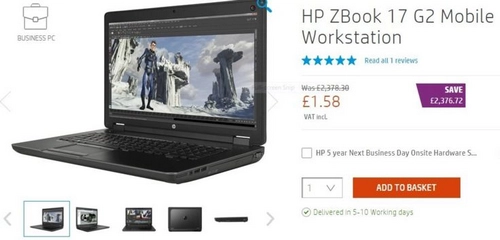  sự cố trên website bán hàng khiến laptop hp giá chỉ còn 2 usd - 1
