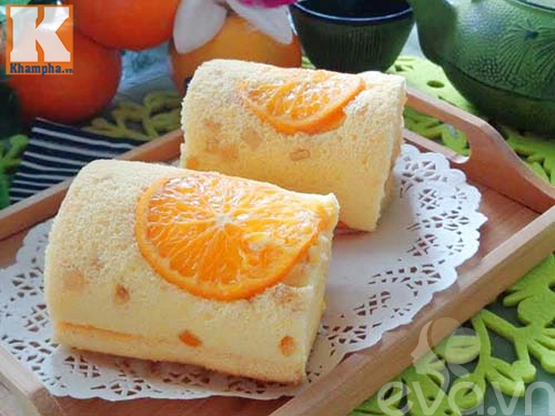 Bánh bông lan cuộn cam tươi ngon miễn chê ăn là mê - 11