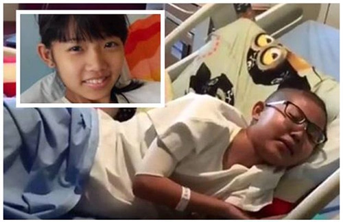 Bé gái singapore ung thư vẫn làm toán đến phút cuối đời - 1