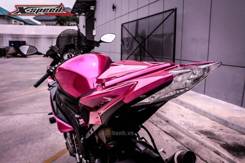 Bmw s1000rr 2015 màu hồng chrome đầy nổi bật của nữ biker thái - 10