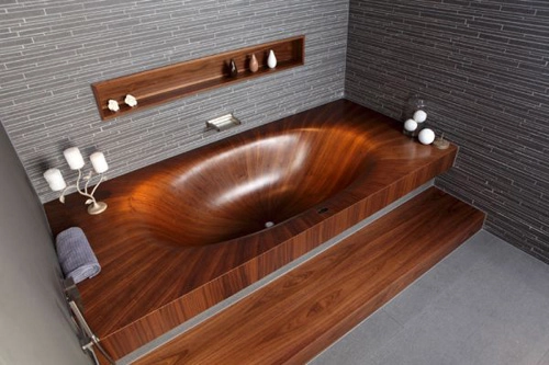 Bồn tắm bằng gỗ để nhà sành điệu nhất phố - 3