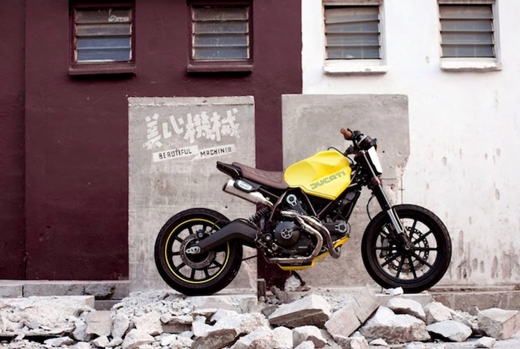 Ducati scrambler độ độc đáo với phong cách tracker trần trụi - 2