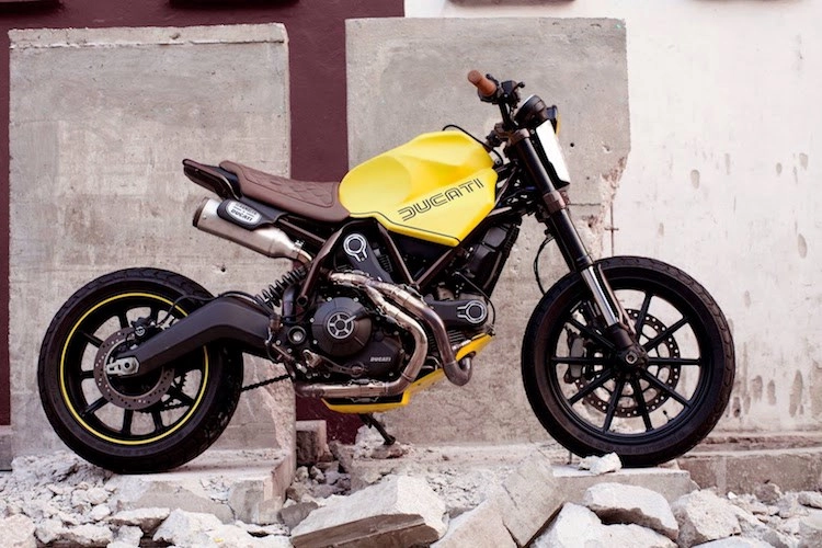 Ducati scrambler độ độc đáo với phong cách tracker trần trụi - 3