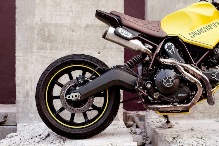 Ducati scrambler độ độc đáo với phong cách tracker trần trụi - 8