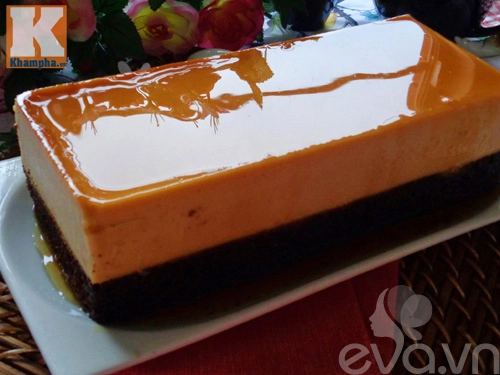 Mê mẩn với bánh flan bông lan socola ngon mát - 6