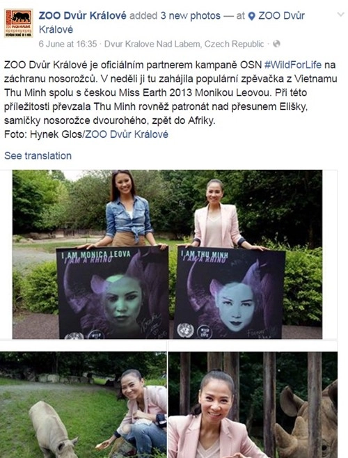 Thu minh đi thăm tê giác tại vườn thú ở cộng hòa czech - 8