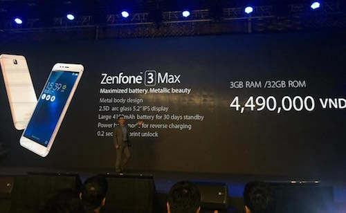 zenfone 3 max pin chờ 30 ngày giá 45 triệu đồng - 1
