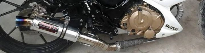 Đập hộp pô daeng racing cho suzuki raider 150 satria f150 belang - 1