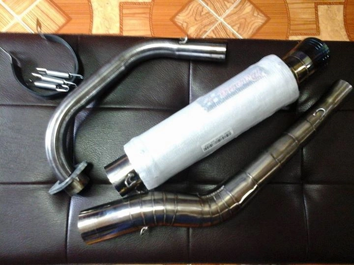 Đập hộp pô daeng racing cho suzuki raider 150 satria f150 belang - 3