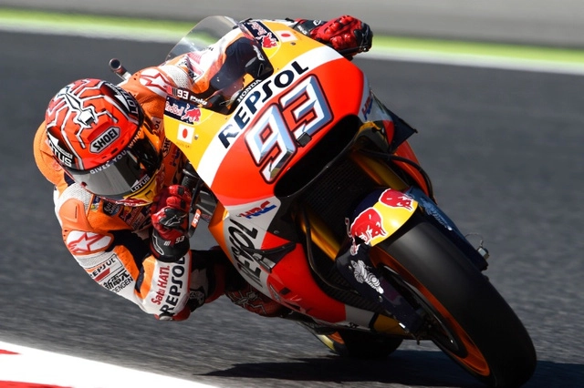 Moto gp marquez đã mang về cho mình vị trí pole thứ ba trong mùa giải - 1