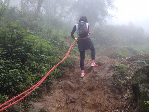 Á hậu hoàng my chạy 21km qua hai quả núi - 3