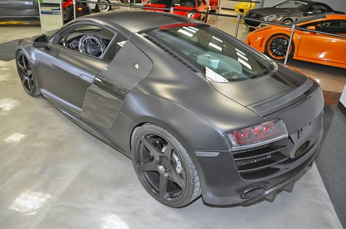  audi r8 độ đen mờ 800 mã lực - 4