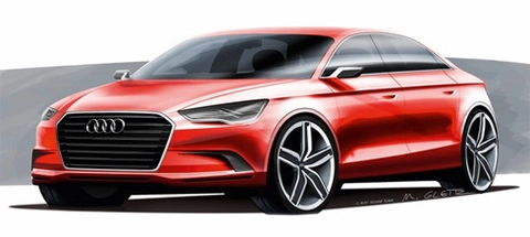  audi tiết lộ a3 sedan concept - 1