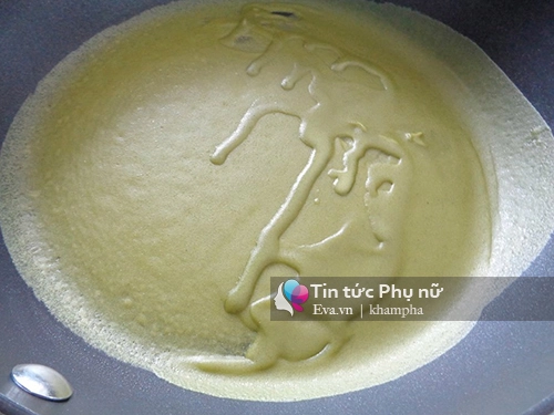 Bánh crepe trà xanh sầu riêng chuẩn vị - 8