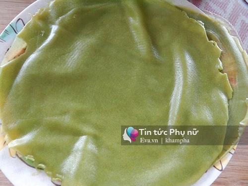 Bánh crepe trà xanh sầu riêng chuẩn vị - 9